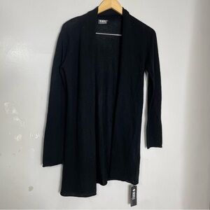 +BERYLL Black Cashmere Open Front Cardigan OS